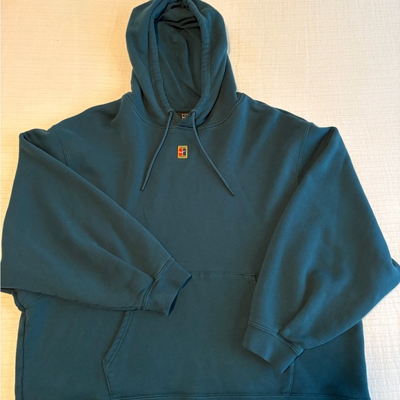 Nike Other - Vintage Nike Teal Hooded Pullover Sweatshirt